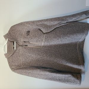 Men's XL North Face Quarter Zip Heather Gray